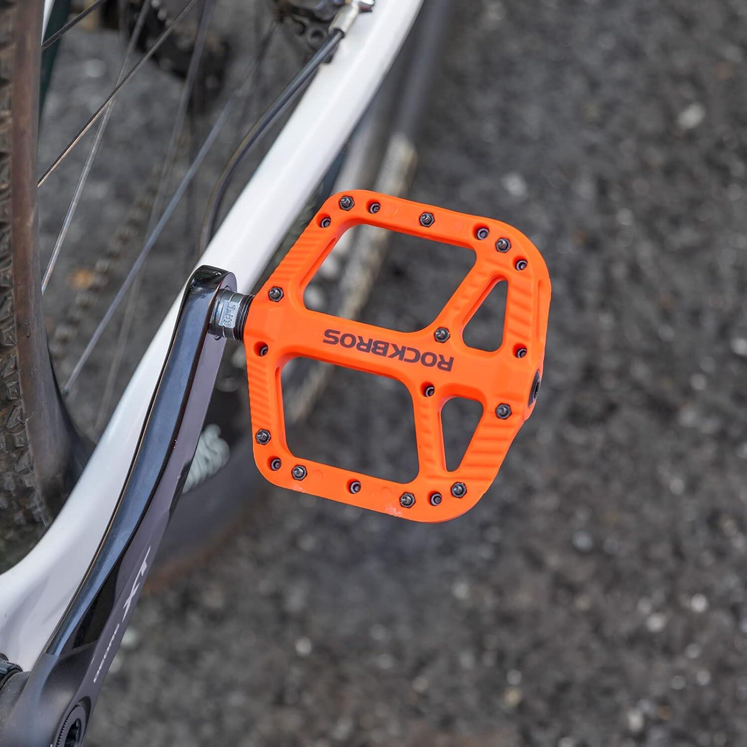 ROCKBROS Platte Fietspedalen VTT BMX 9/16 Nylon Antislip 7/7