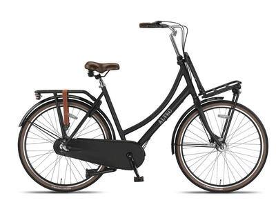 Altec retro transportfiets 28inch dames 57cm mat zwart