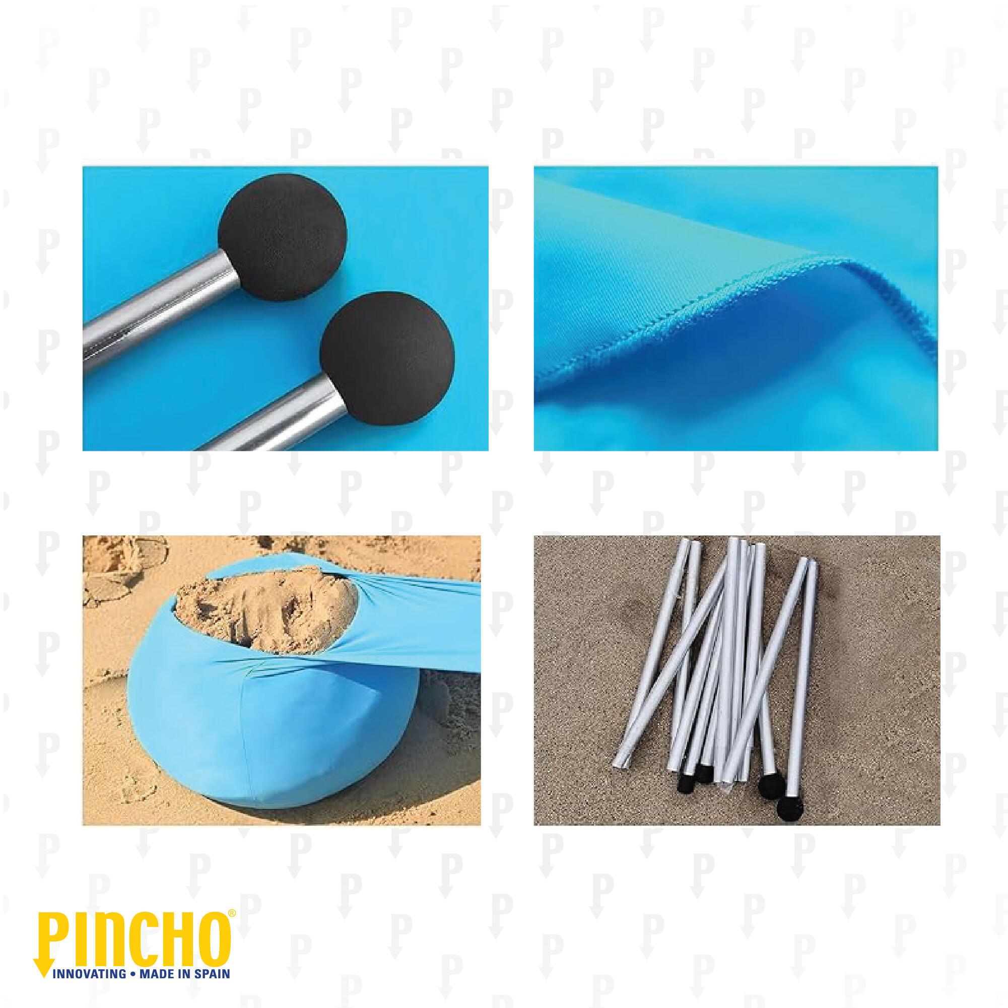 Tienda de Playa Lycra con Anclas de Bolsa de Arena 5/5