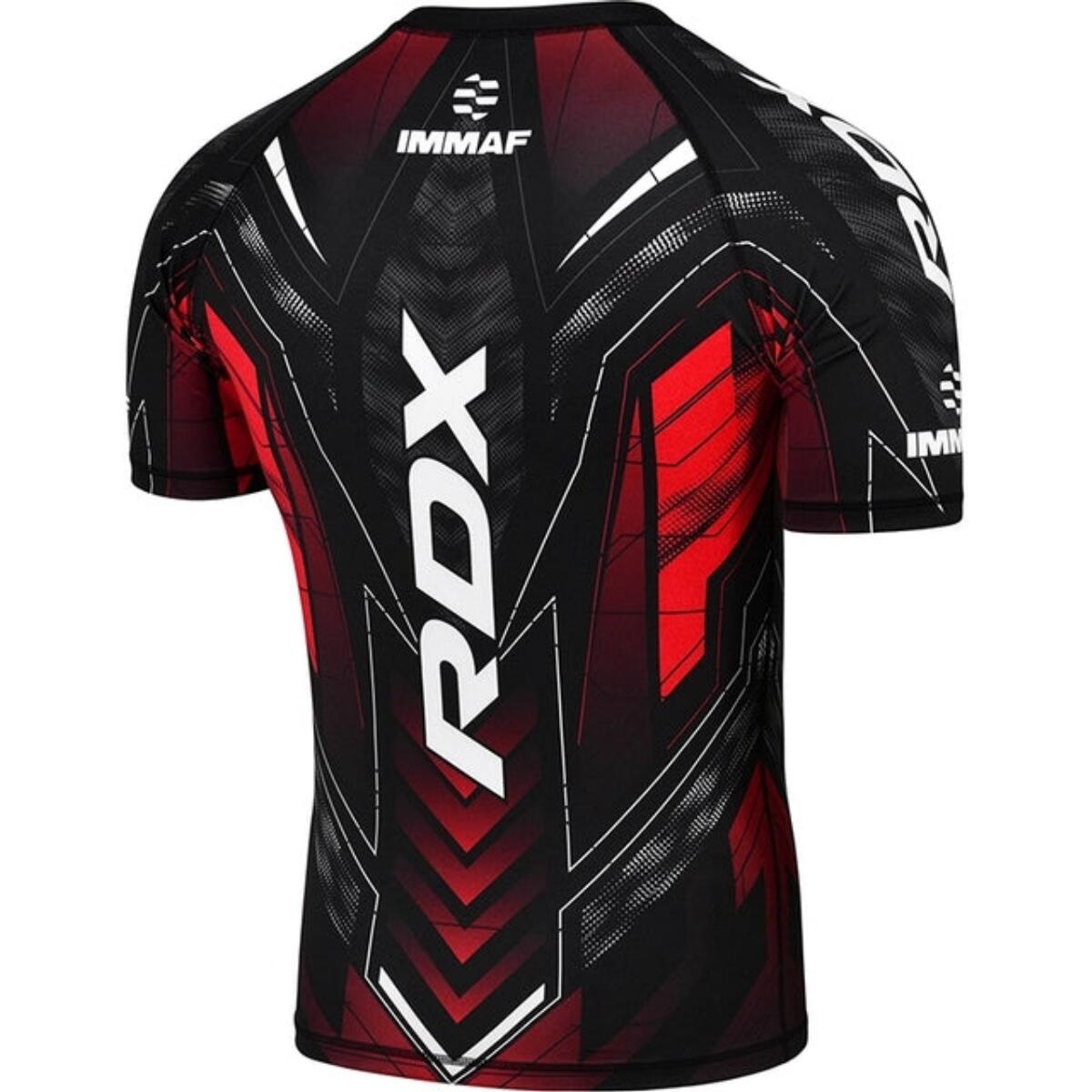 Rashguard de Compression RDX IMMAF Rouge L 4/7