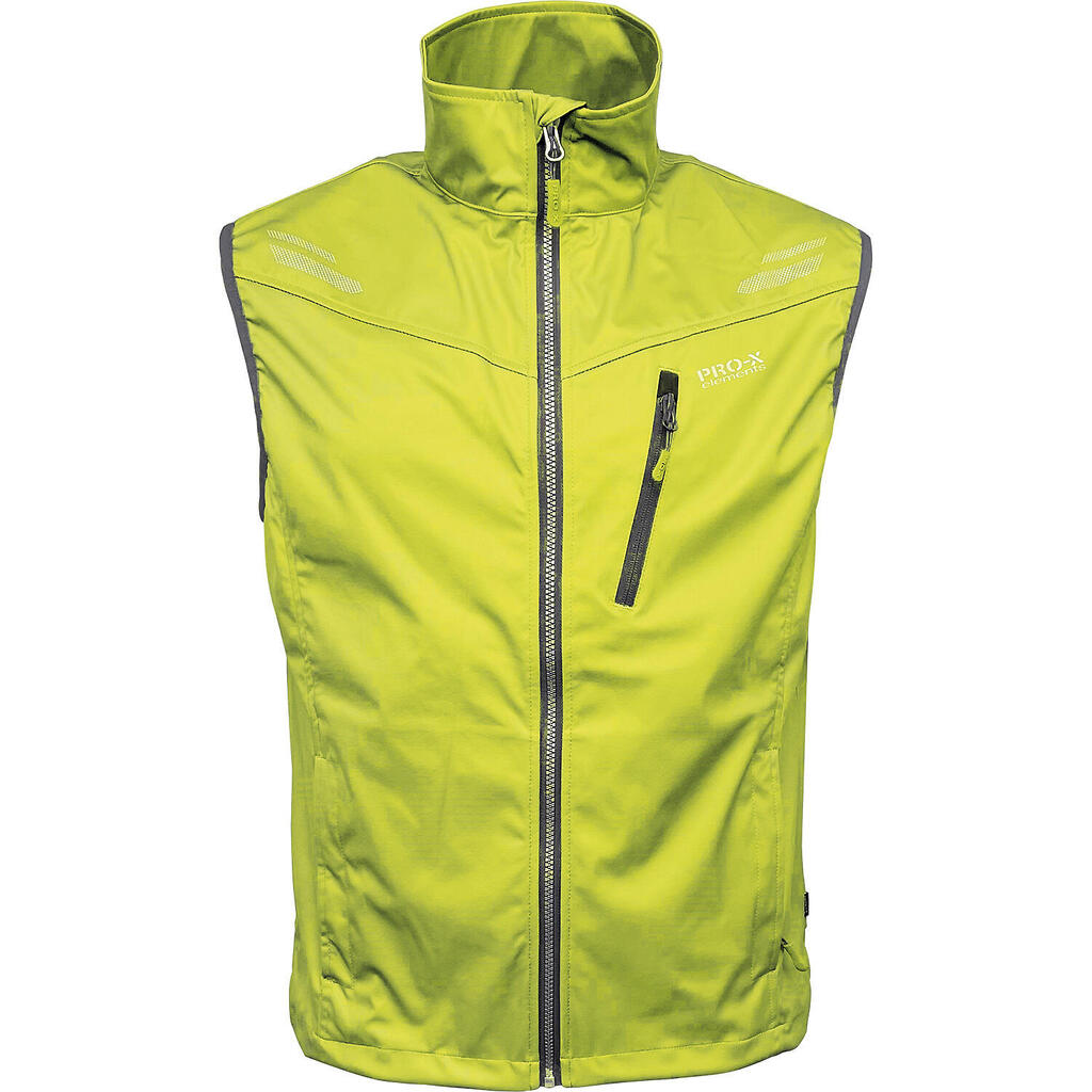 Men's HEINER functional waistcoat, fluorescent neon yellow
