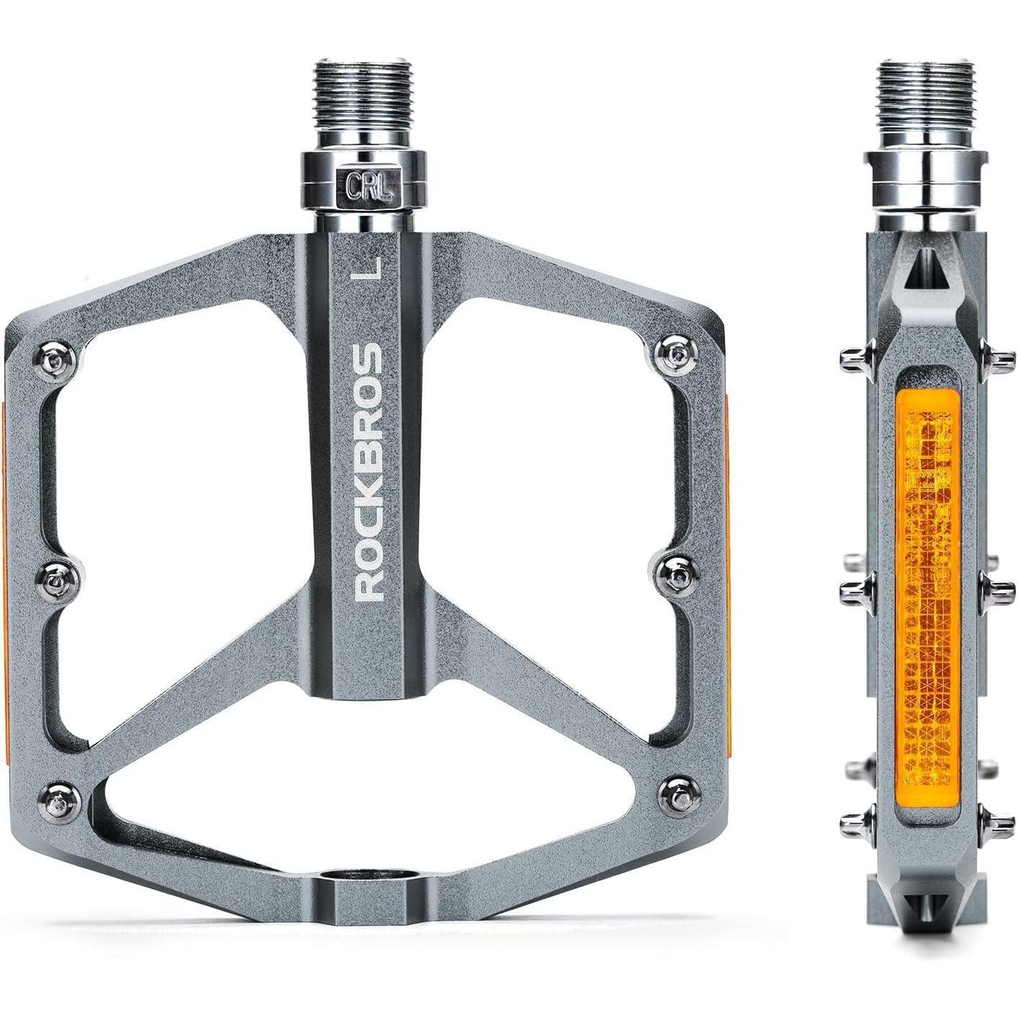 ROCKBROS Pedály na kolo protiskluzové s reflektory