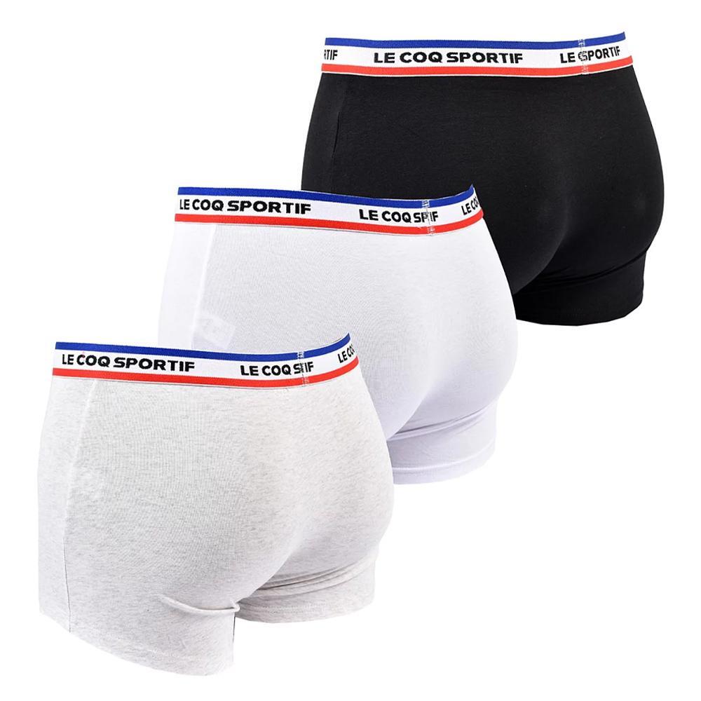 Pack 3 Bóxers Le Coq Sportif para Hombre Blanco/Gris/Negro 2/2