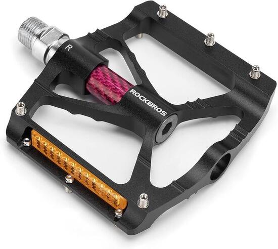 ROCKBROS 9/16 Pédales de vélo, Pédales de VTT en Alliage d'aluminium