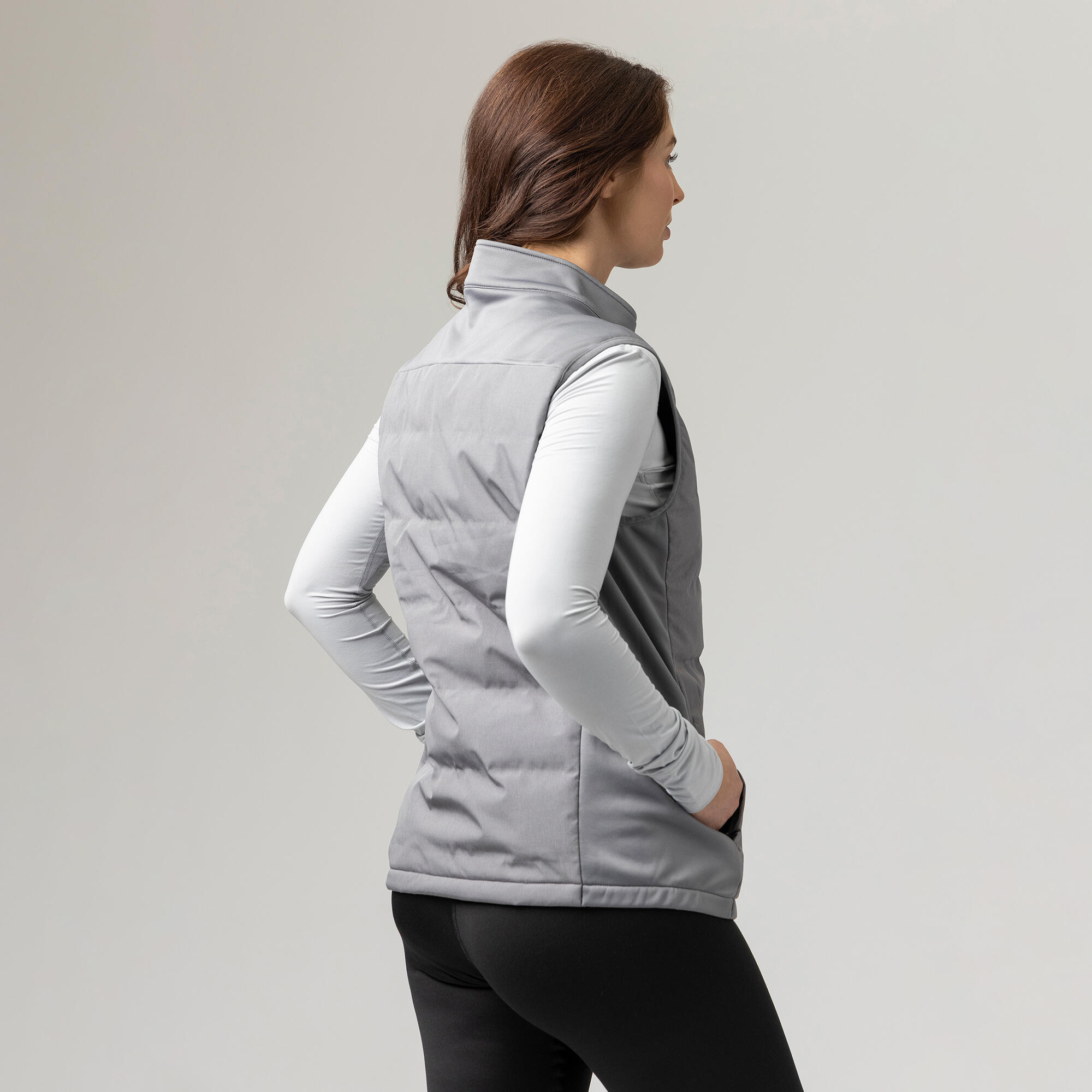 Winter Insulated Women's Hybrid Vest | Fleece-Lined Sleeveless Gilet 5/5