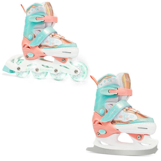 Patines Ajustable 2en1 Ruedas Luminoso LED Isla