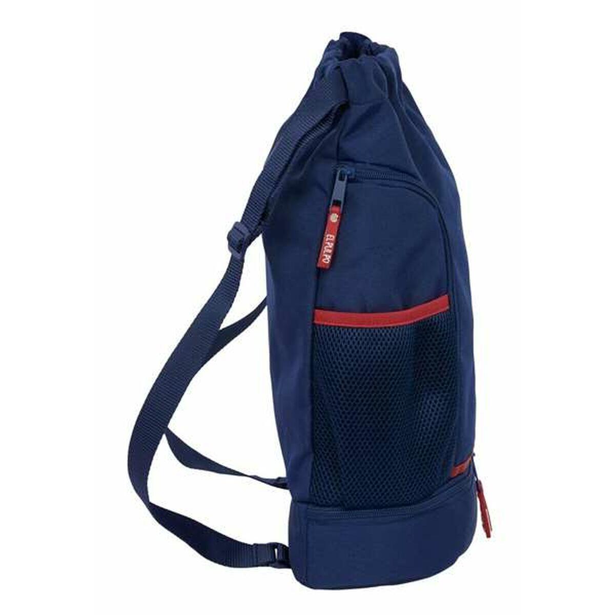 Zainetto con Cordini Safta Blu Marino 4/5