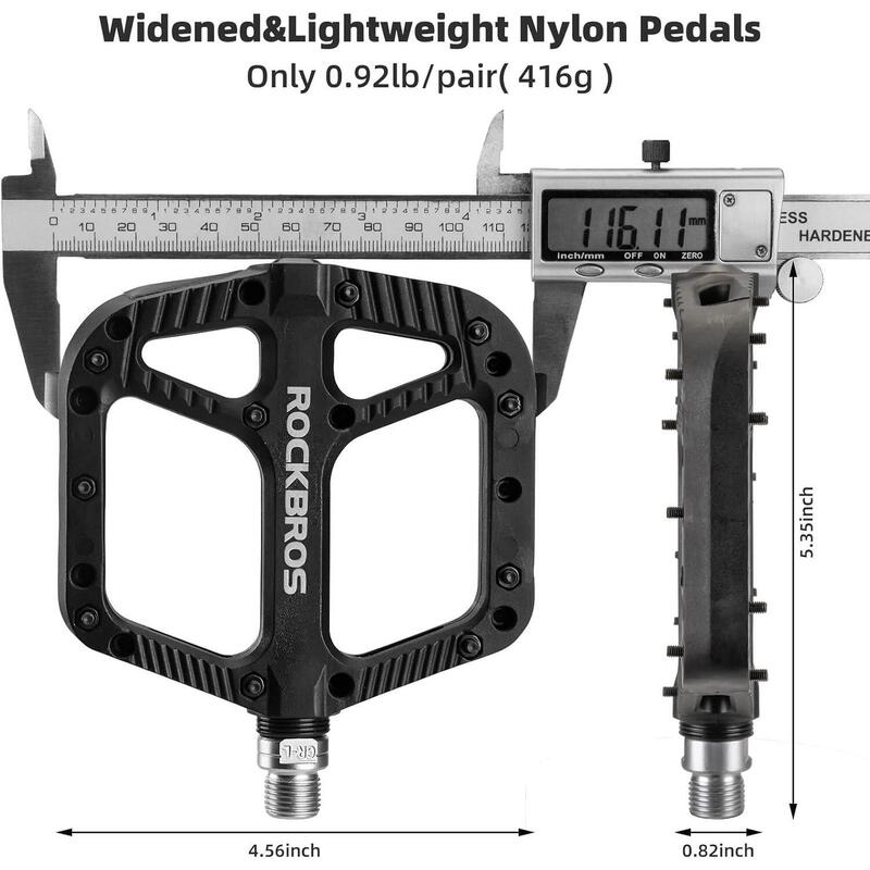 Pedale din nylon pentru mountain bike cu platformă largă
