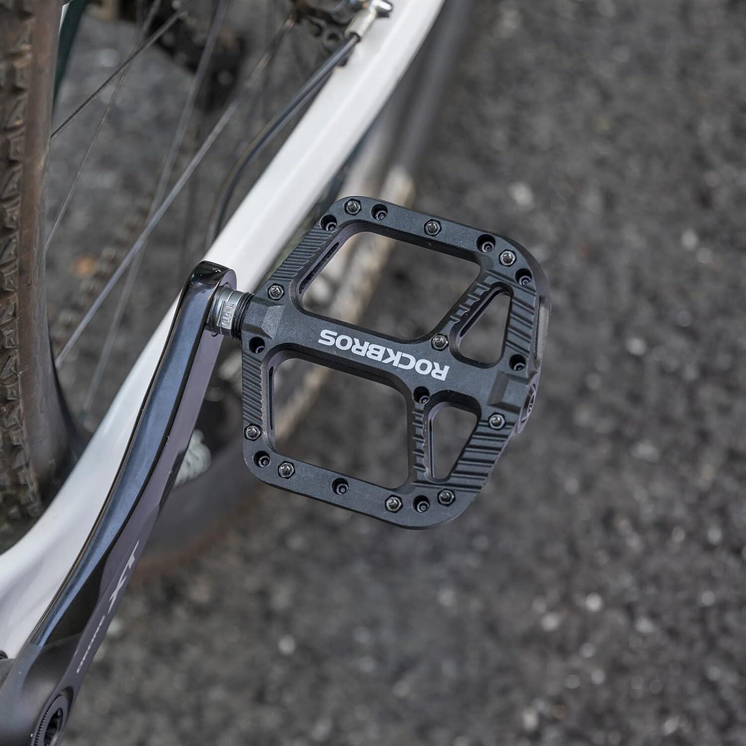 ROCKBROS Platte Fietspedalen VTT BMX 9/16 Nylon Antislip 7/7