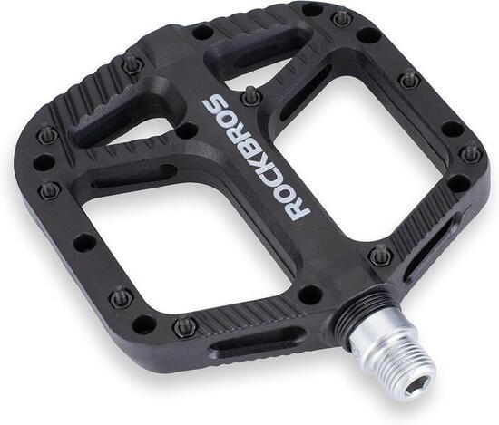 ROCKBROS Pédales VTT BMX Plates 9/16 en Nylon Antidérapantes