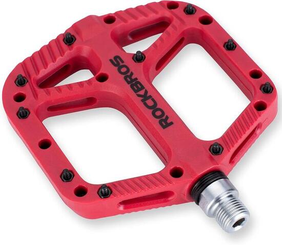 ROCKBROS Pédales VTT BMX Plates 9/16 en Nylon Antidérapantes