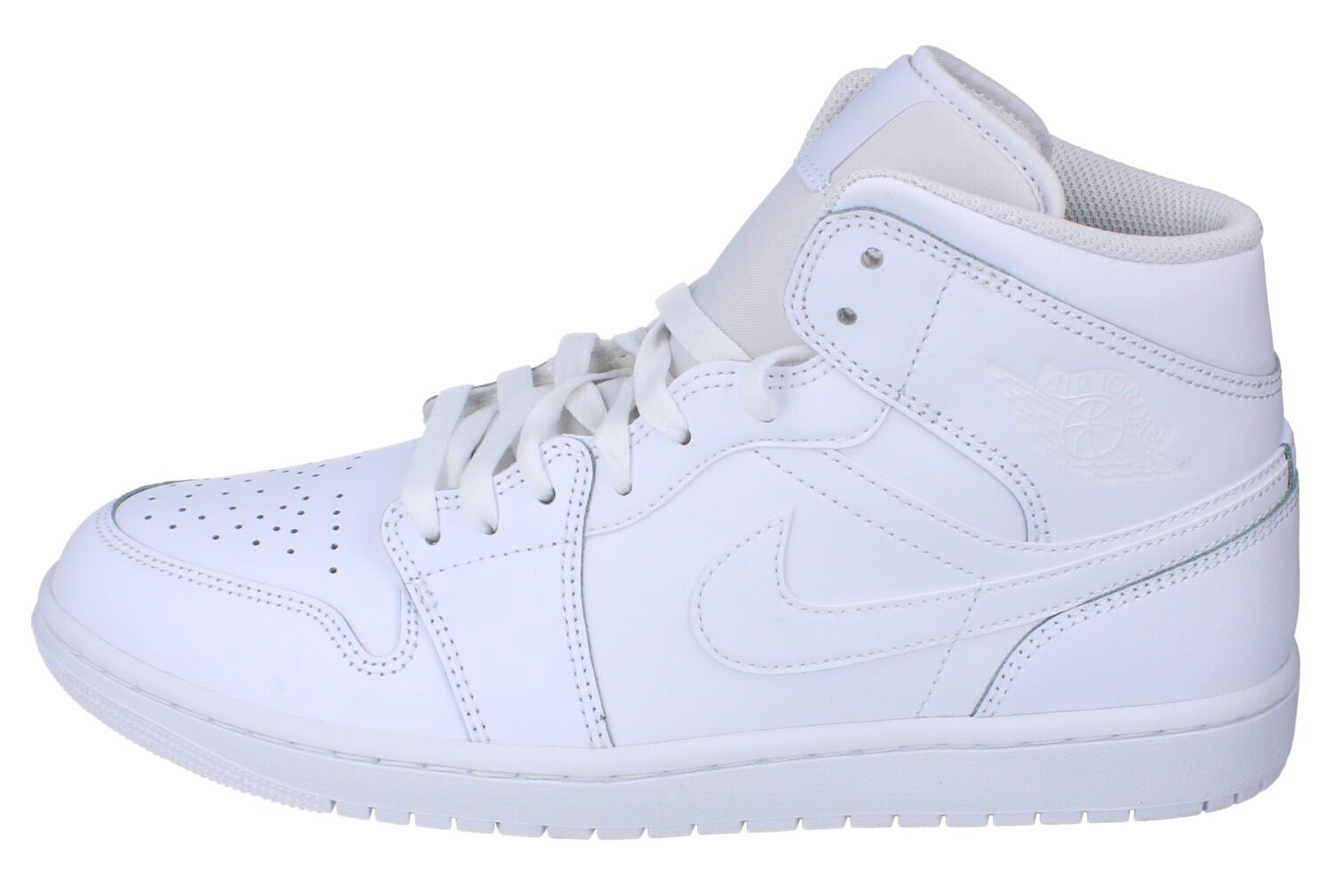 Jordan 1 Mid Triple White (2022) 6/7