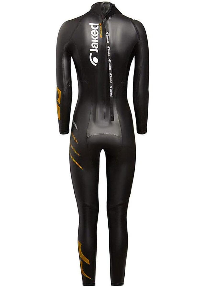 Traje de neopreno Jaked Challenger para mujer - Negro/Naranja - Talla S 5/6