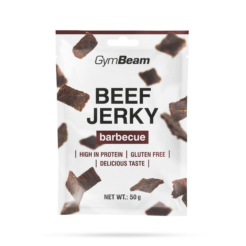 Suszona wołowina Beef Jerky  GymBeam 50 g - BBQ