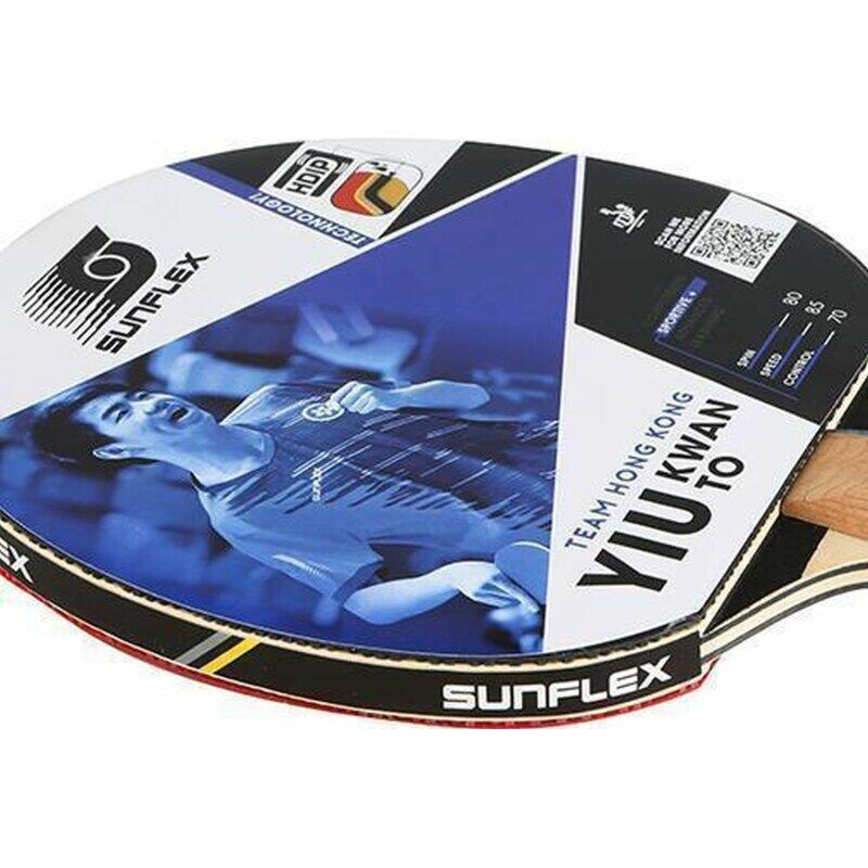 Sunflex Tischtennisschläger TEAM YIU KWAN TO + 3x SX+ Tischtennisbälle 2/4