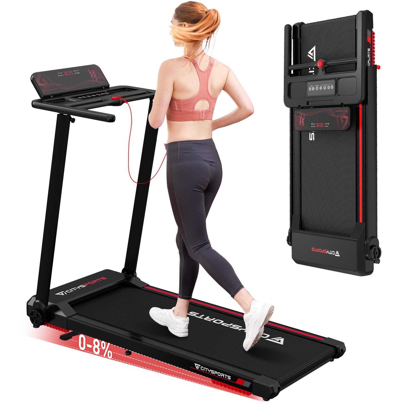 CITYSPORTS CITYSPORTS Folding Treadmill with incline for Home,12km/h Portable Treadmill