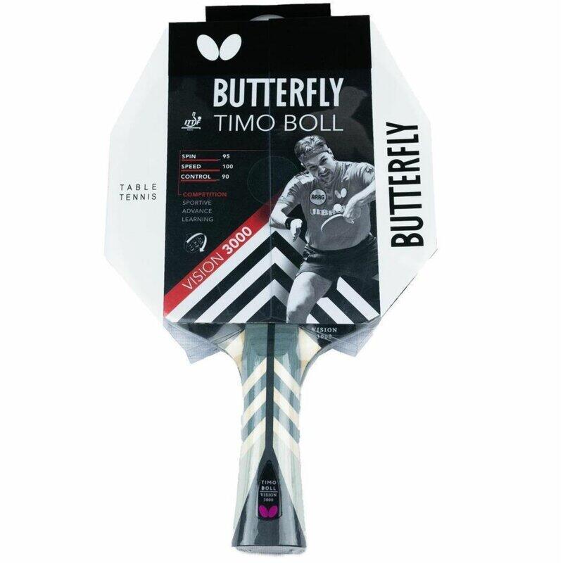 Butterfly 1x Timo Boll Vision 3000 Tischtennisschläger + Hülle Drive Case 2/5
