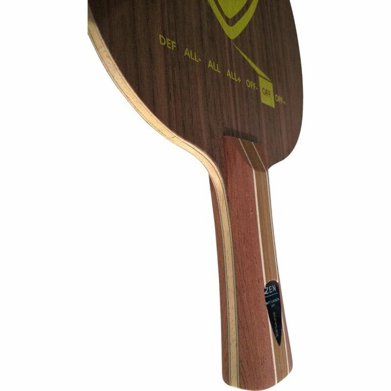 Sunflex Zen Soft Carbon Tischtennis-Holz, konkaver Griff 2/3