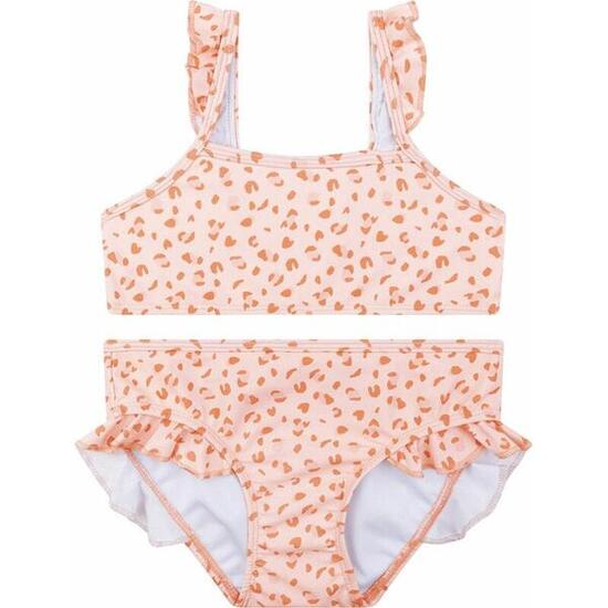 Swim Essentials UV-Bikini, für Mädchen altrosa Leoparden Muster 1–12 Jahre 86/92