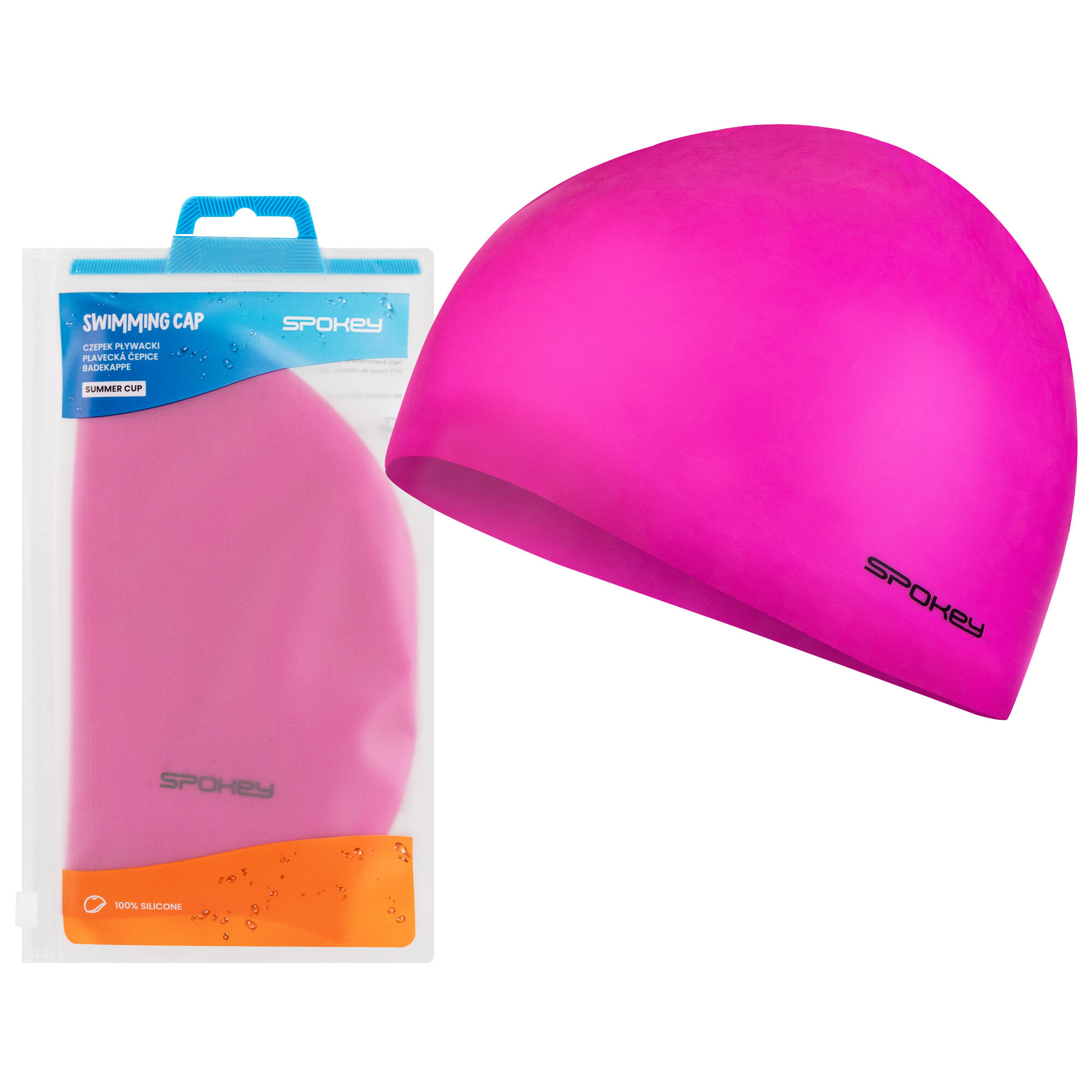 Silikonowy czepek pływacki Spokey Summer Cap 2/3
