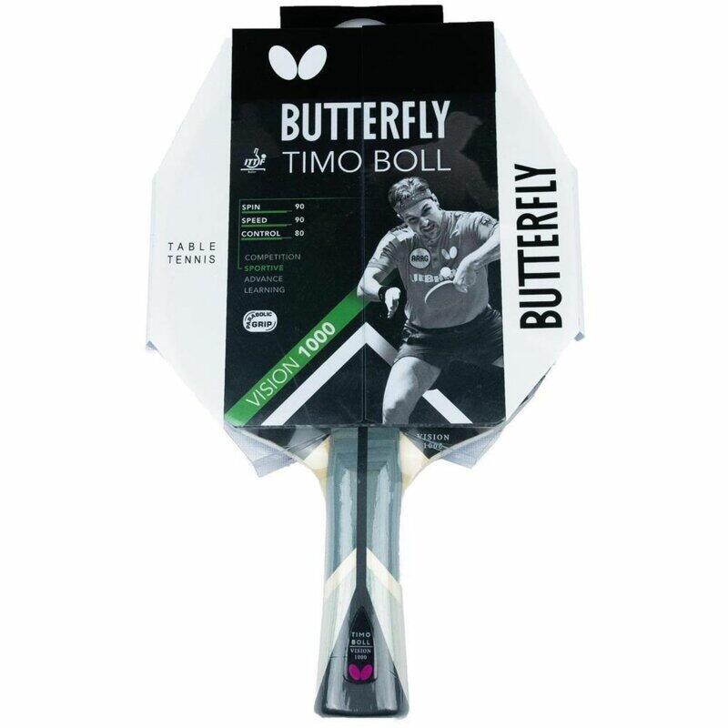 Butterfly 1x Timo Boll Vision 1000 Tischtennisschläger + Hülle Drive Case 2/5