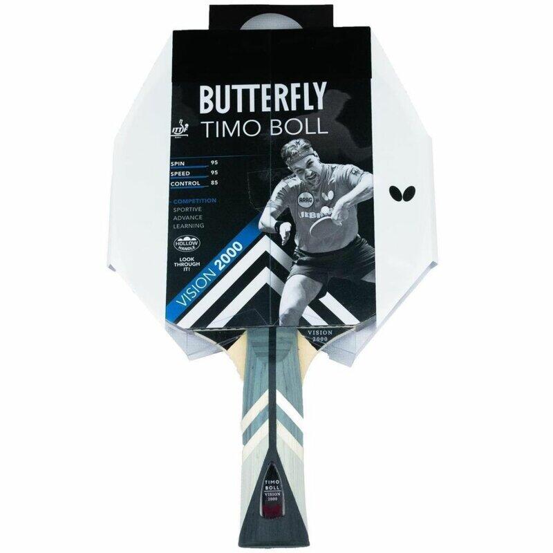 Butterfly 1x Timo Boll Vision 2000 Tischtennisschläger + Tischtennishülle 2/5