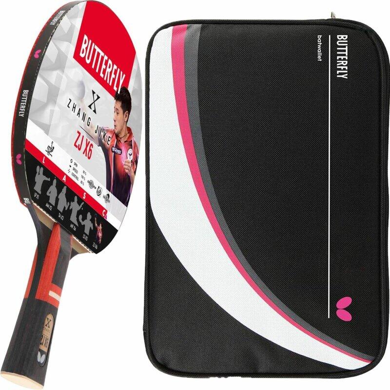 Butterfly 1x Zhang Jike Tischtennisschläger + Tischtennishülle Drive Case II 1/2