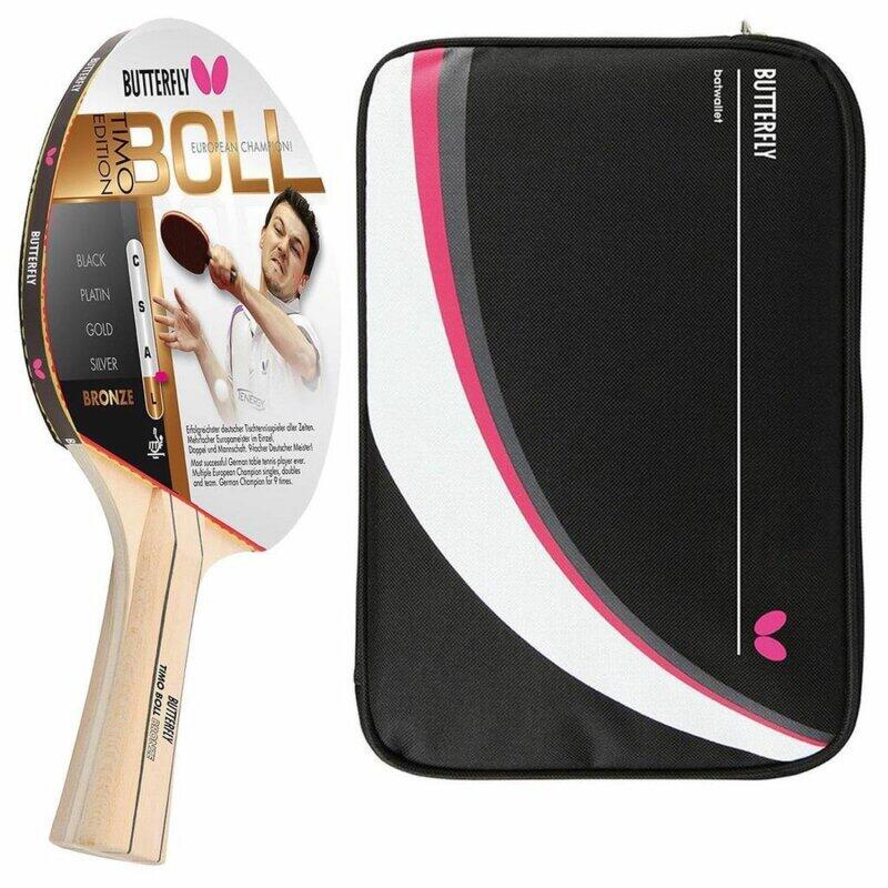 Butterfly 1x Timo Boll Bronze 85010 Tischtennisschläger + Hülle Drive Case II 1/3