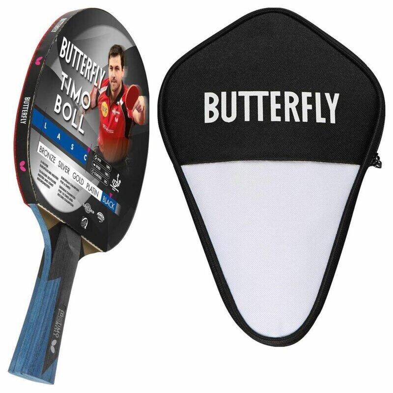 Butterfly 1x Timo Boll Black 85031 Tischtennisschläger + Tischtennishülle 5/5