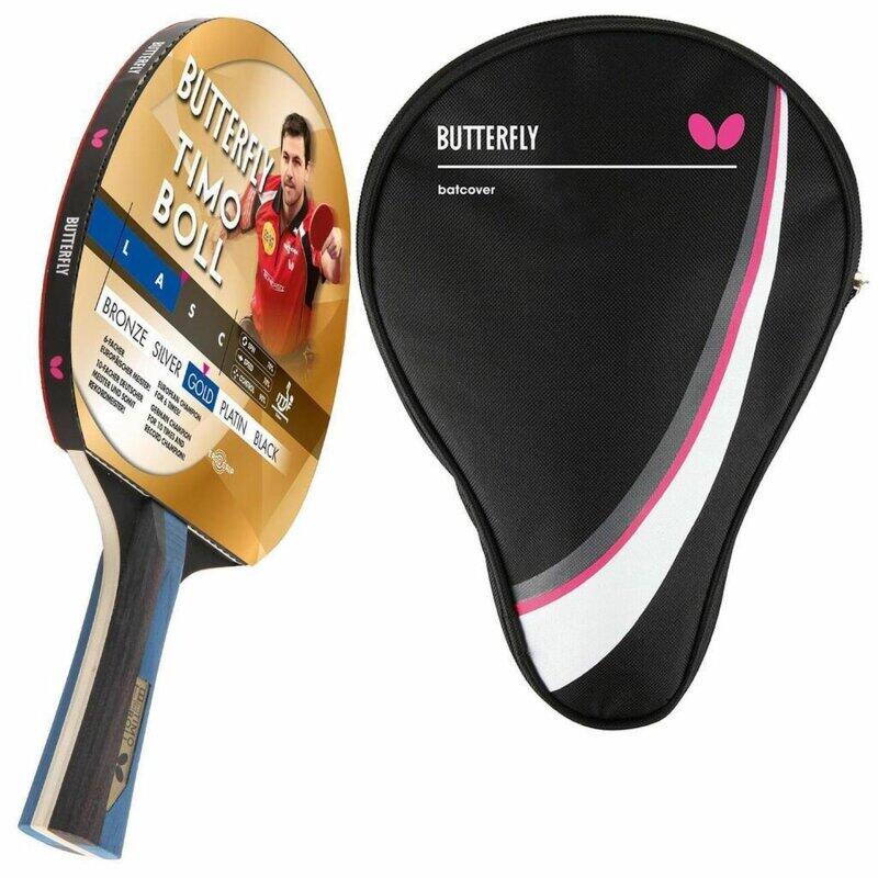 Butterfly 1x Timo Boll Gold 85021 Tischtennisschläger + Hülle Drive Case 1/3