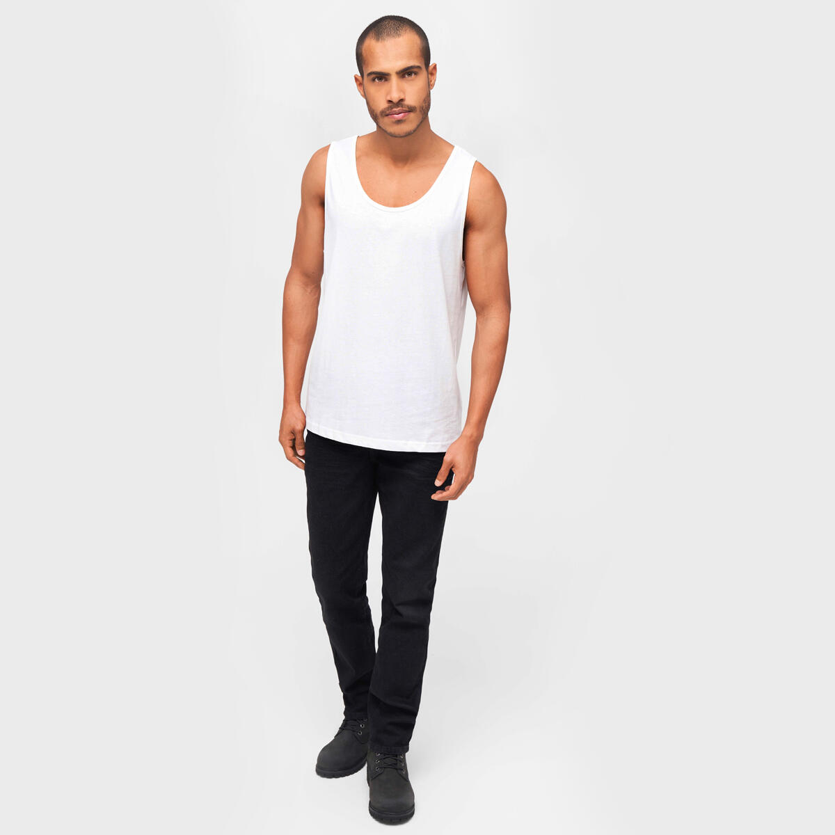 Koszulka męska Brandit Tank Top Biała bez rękawów 3/3