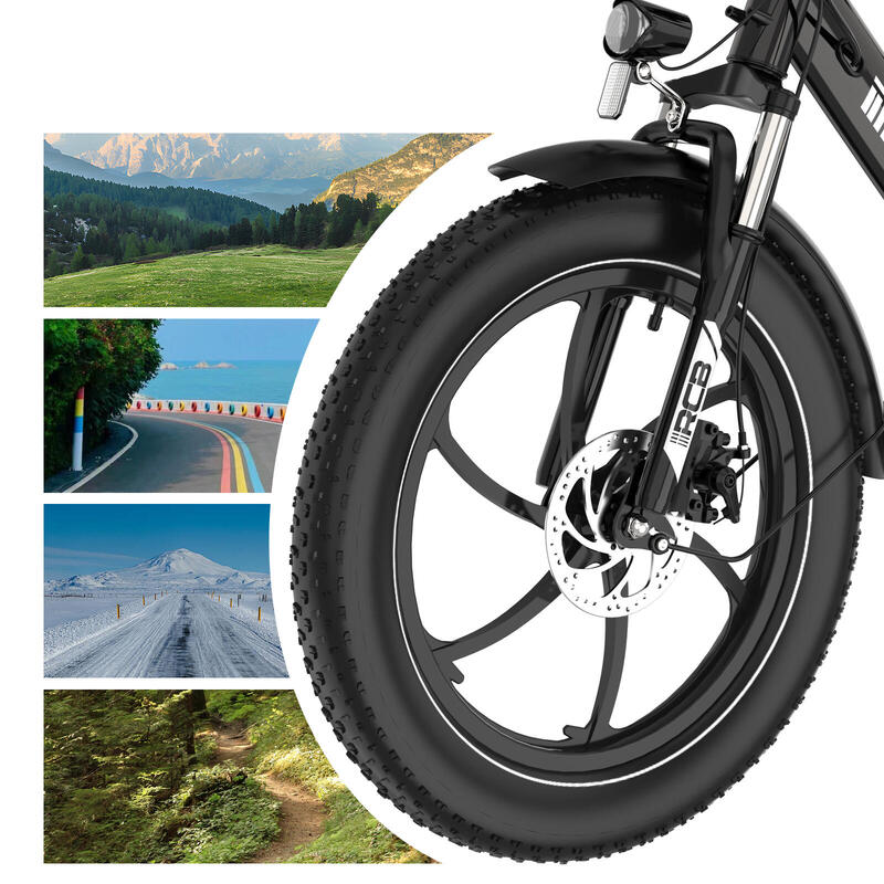 Rower elektryczny składany dla dorosłych 20'' E-Bike 36V 15,6Ah - RCB RK6