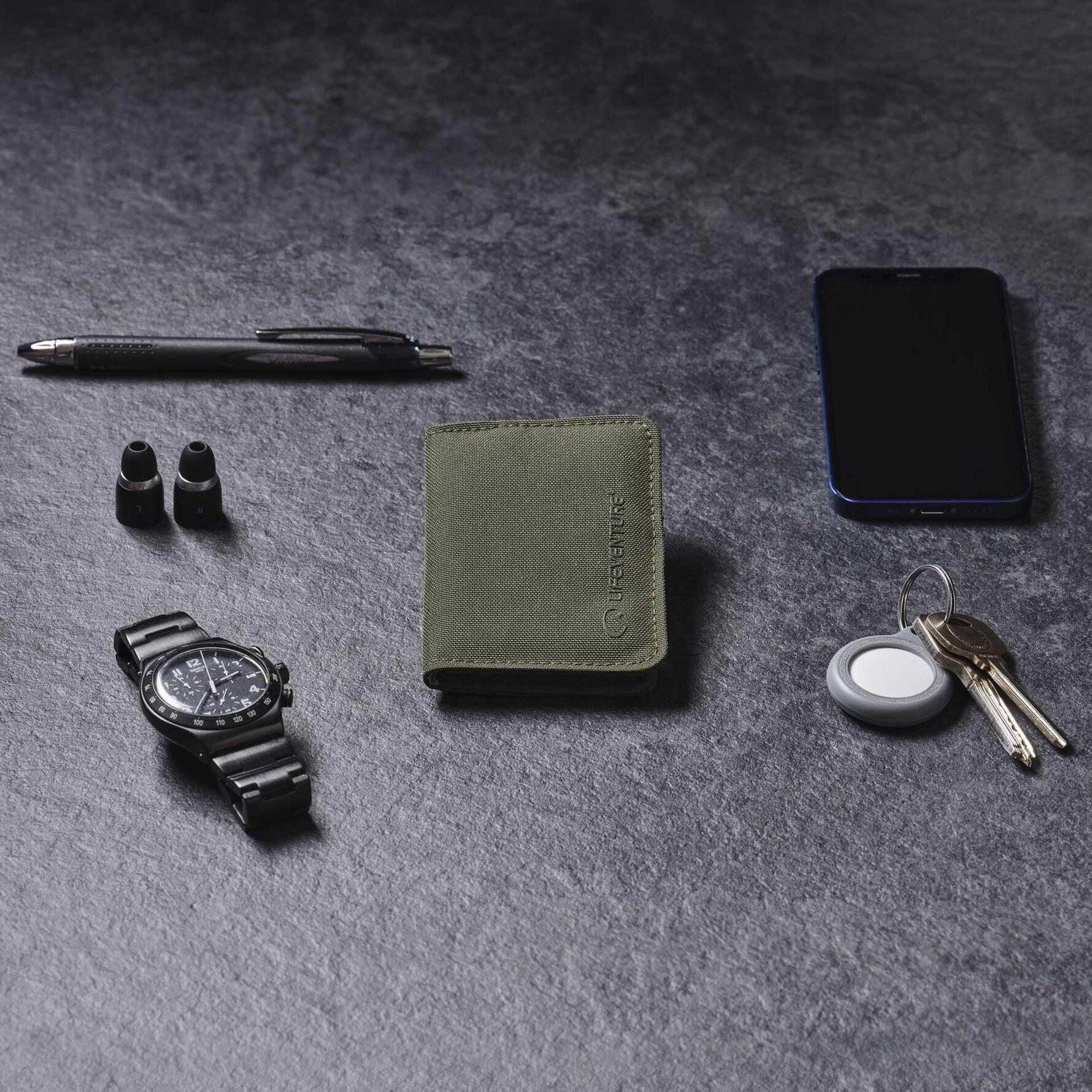 Portfel Rfid Card Wallet Recycled - Olive 5/6