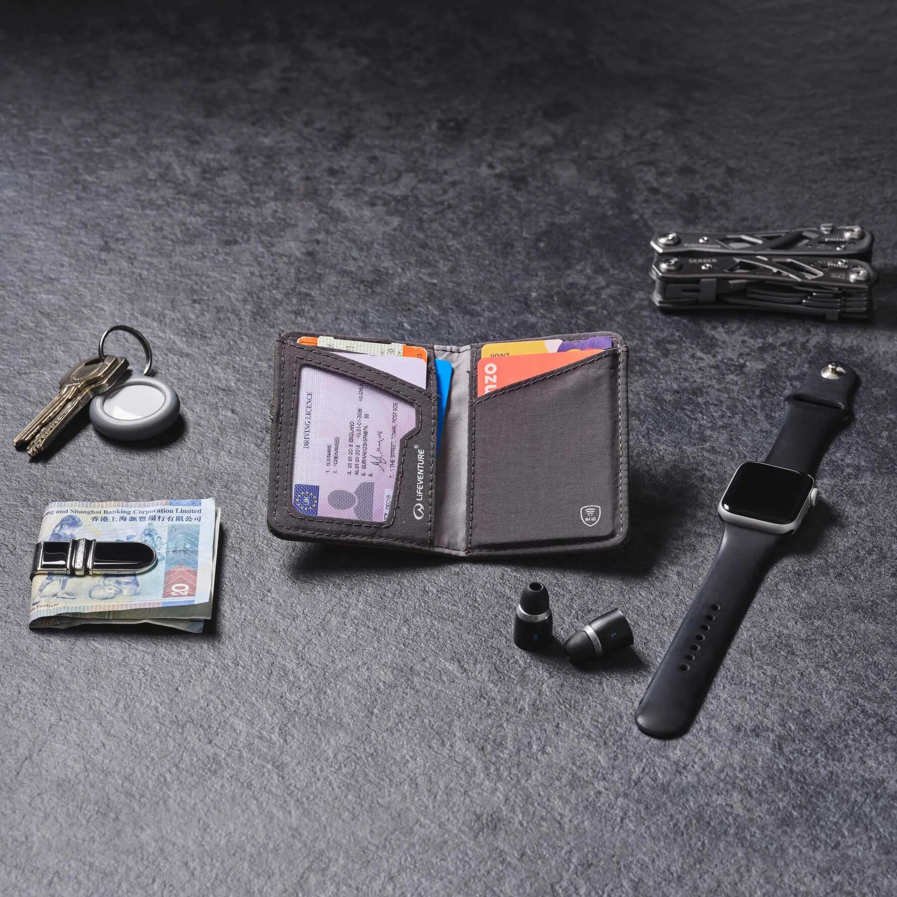 Portfel Rfid Card Wallet Recycled - Olive 6/6