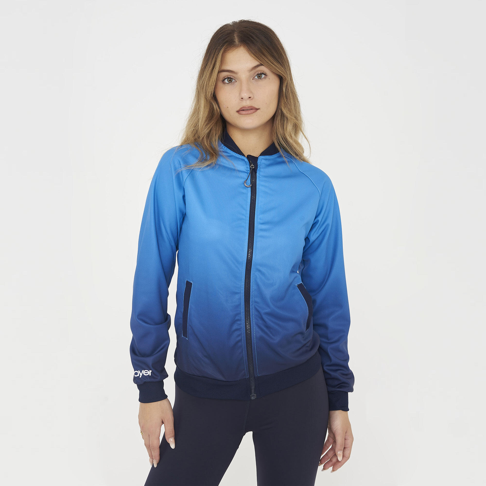 ELPLAYER Giacca sportiva da running donna BLAS azzurra