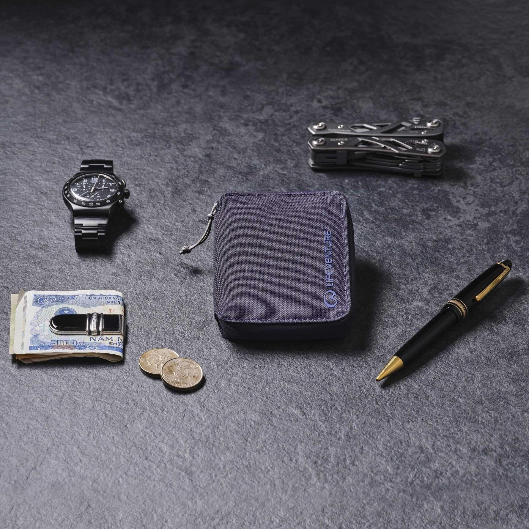 Portfel Rfid Bi - Fold Wallet Recycled - Navy Blue 5/6