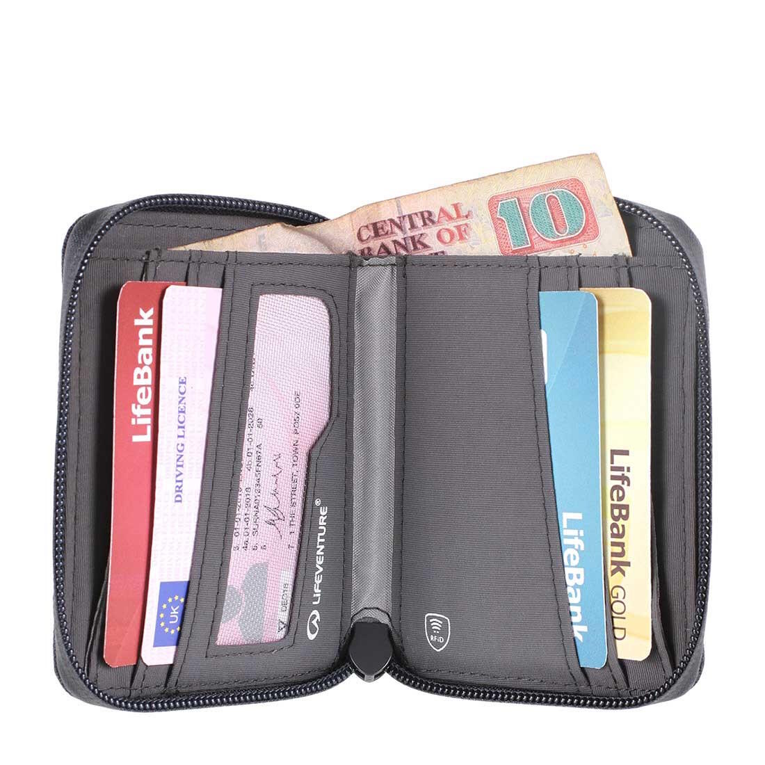 Portfel Rfid Bi - Fold Wallet Recycled - Grey 4/6
