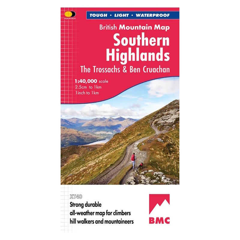 HARVEY MAPS British Moutain Map - Southern Highlands