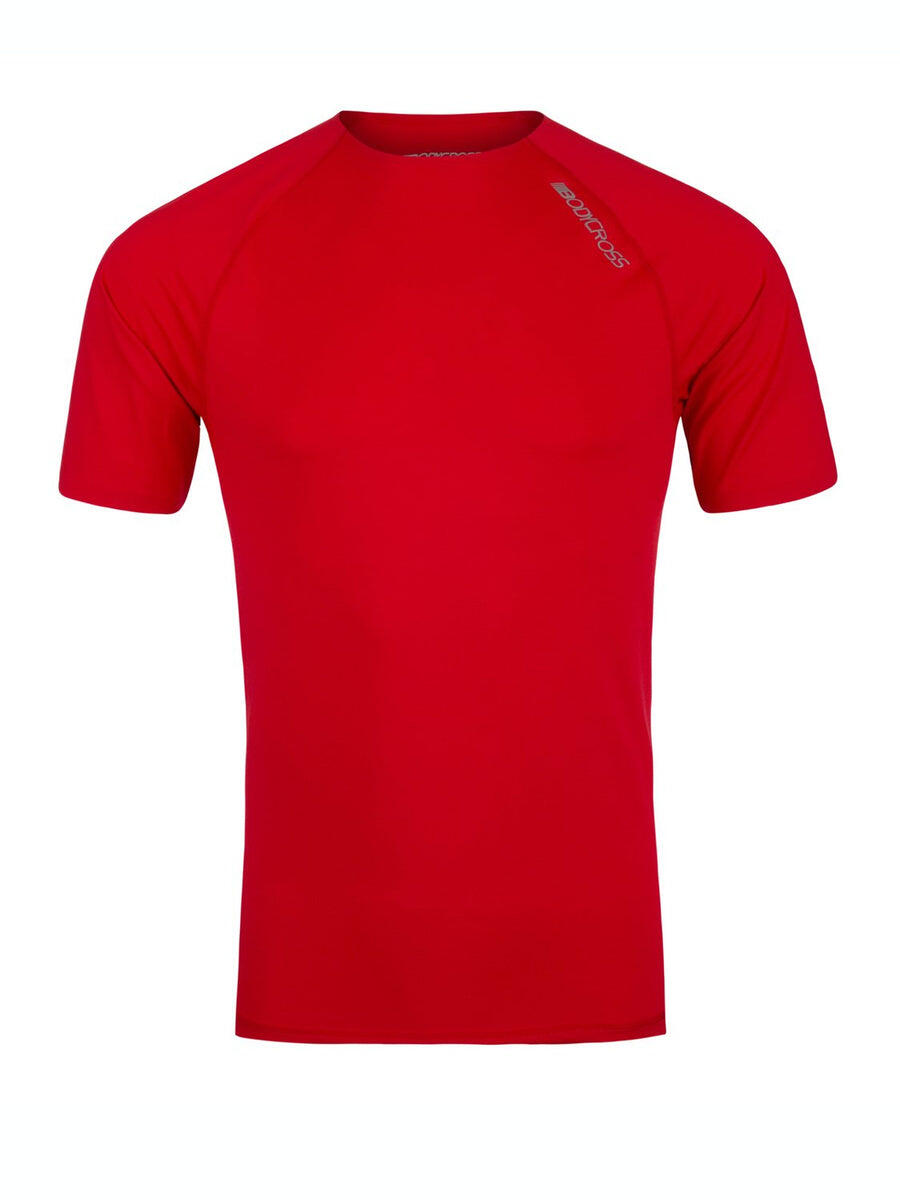 T-shirt semi-compression COMPRESS homme rouge M 87% polyester 4/6