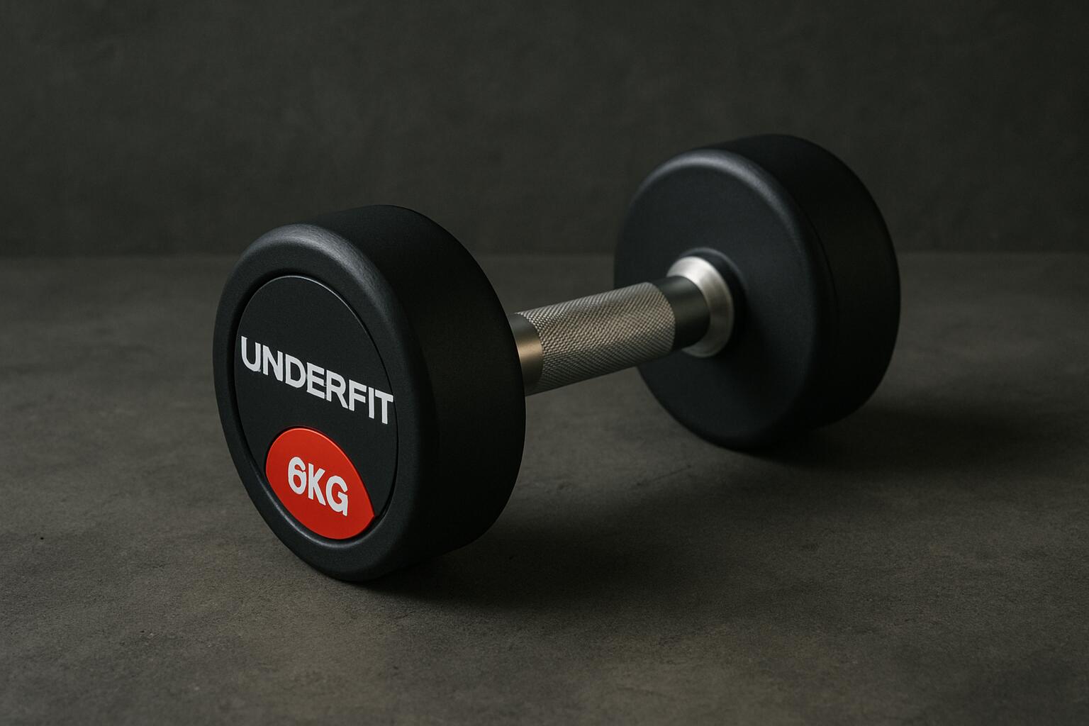 Hantla gumowana UNDERFIT do ćwiczeń siłowych fitness 4/7