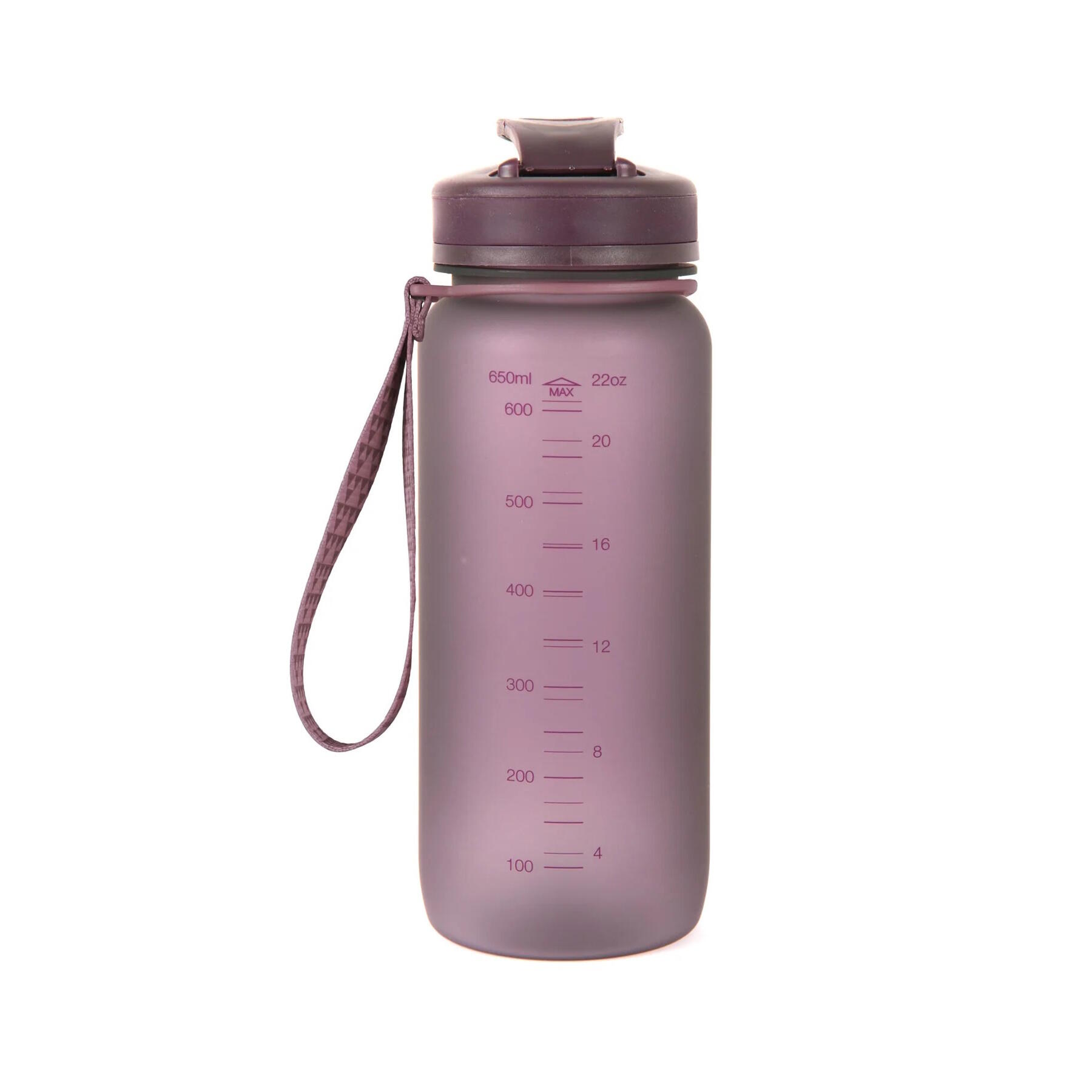 Bouteille Lifeventure Tritan 650 ml violet, sans BPA, bouchon étanche 3/4