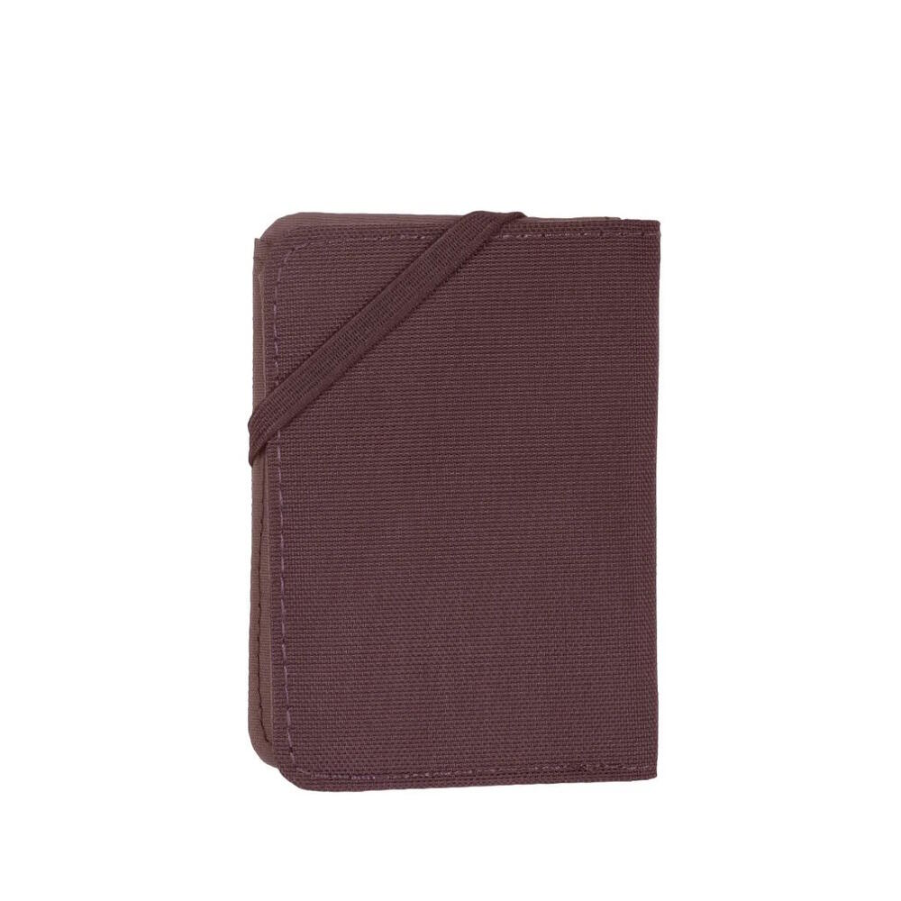 Portafoglio compatto Lifeventure plum in tessuto riciclato con protezione RFID 4/6