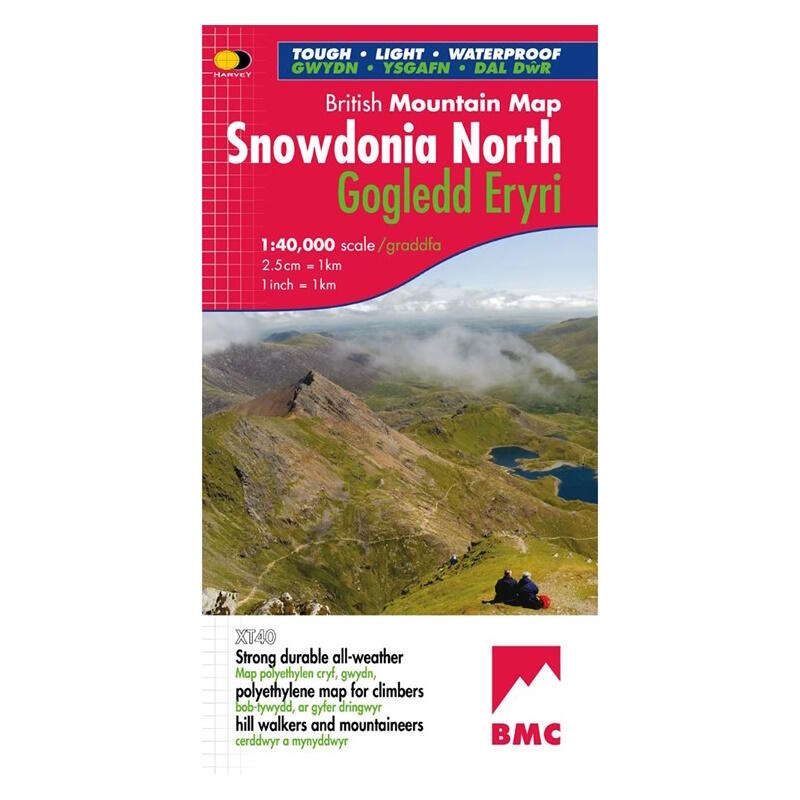 HARVEY MAPS British Mountain Map - Eryri Gogledd Snowdonia North