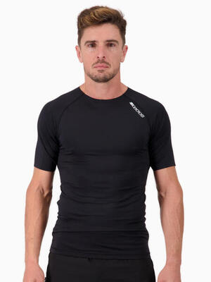 Heren hardloop t-shirt semi-compressie compress
