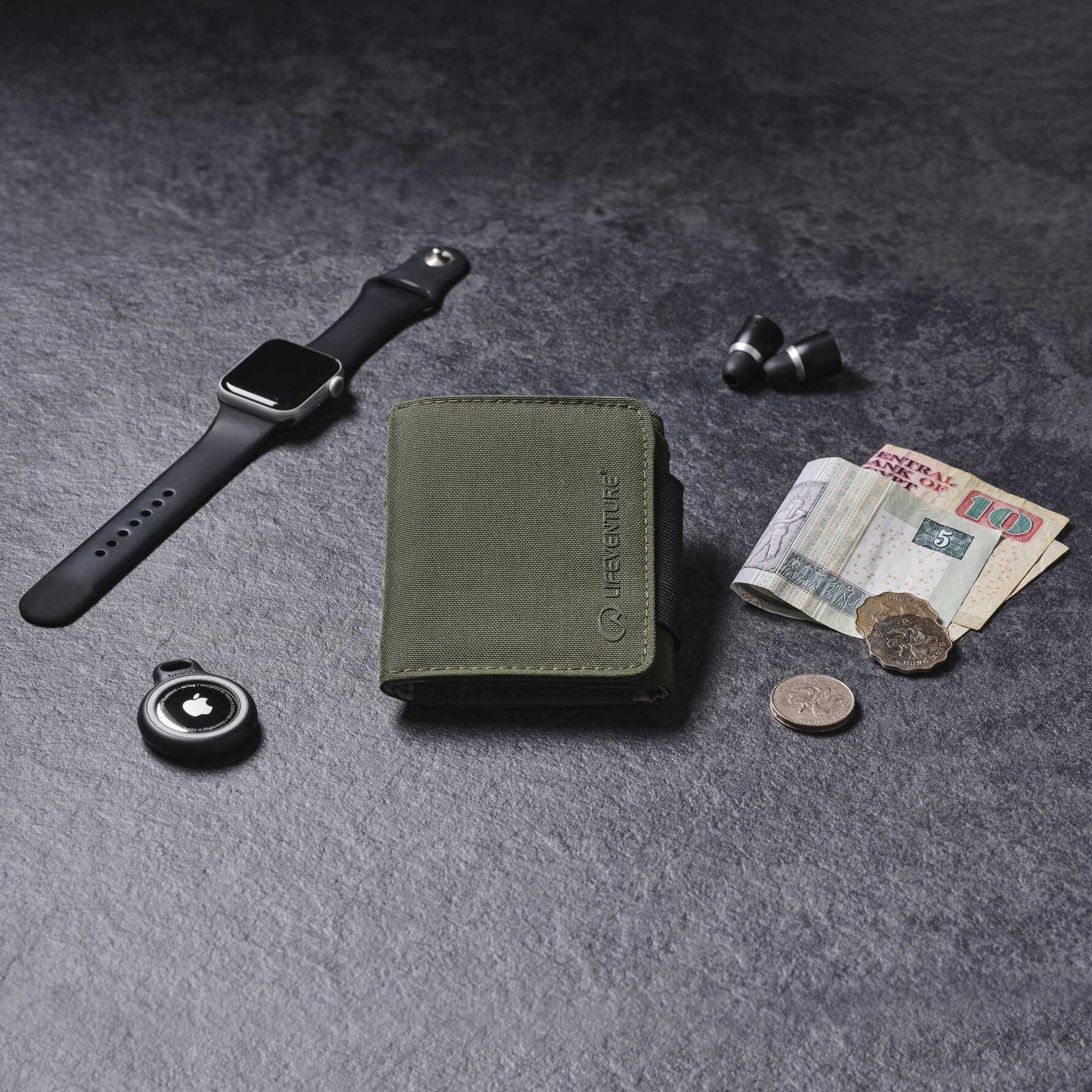 Portfel Rfid Wallet Recycled - Olive 5/6
