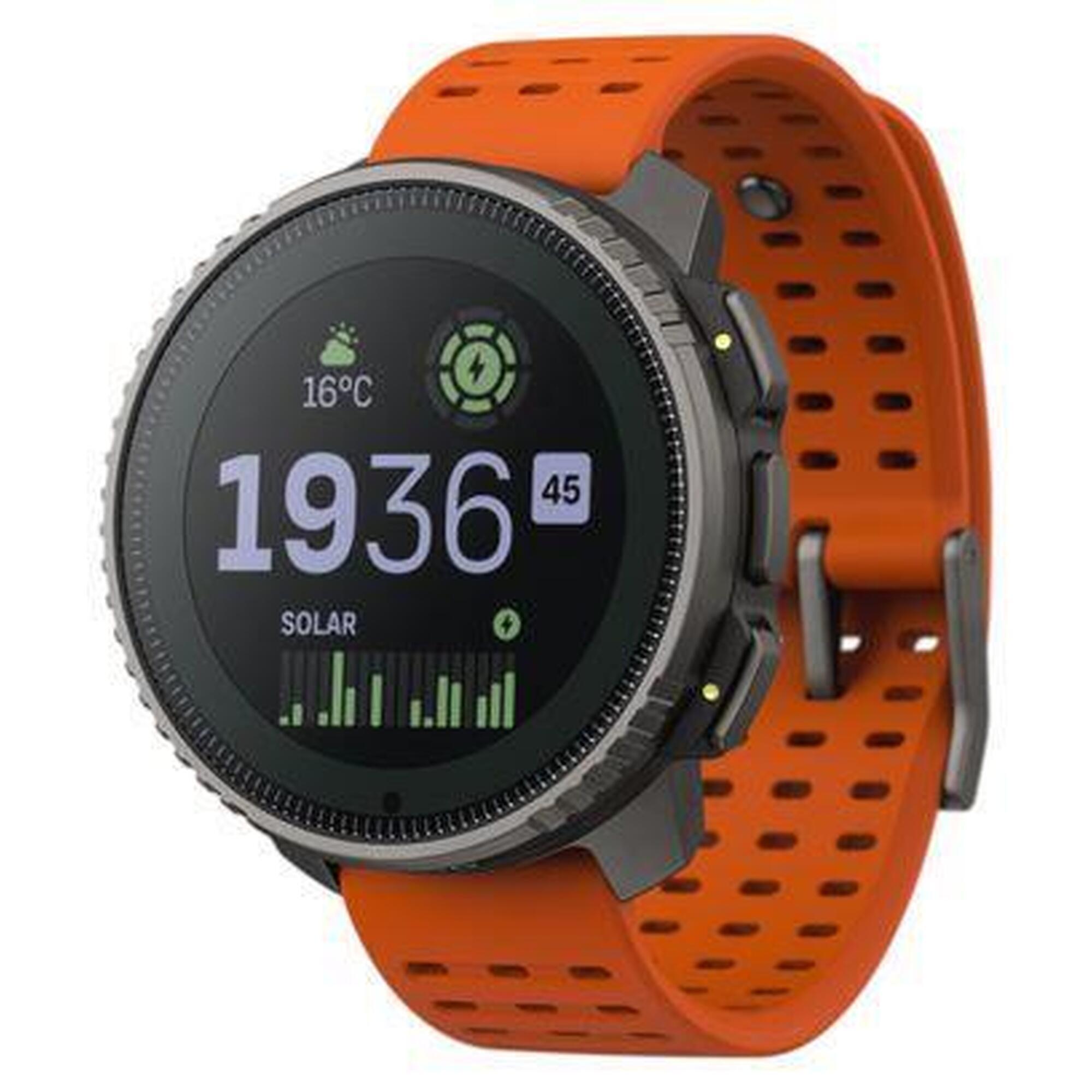 Suunto - Montre Gps Suunto Vertical Titanium Solar Canyon - Orange - Moniteur D'Activité - Multicolore - Taille Unique - Decathlon
