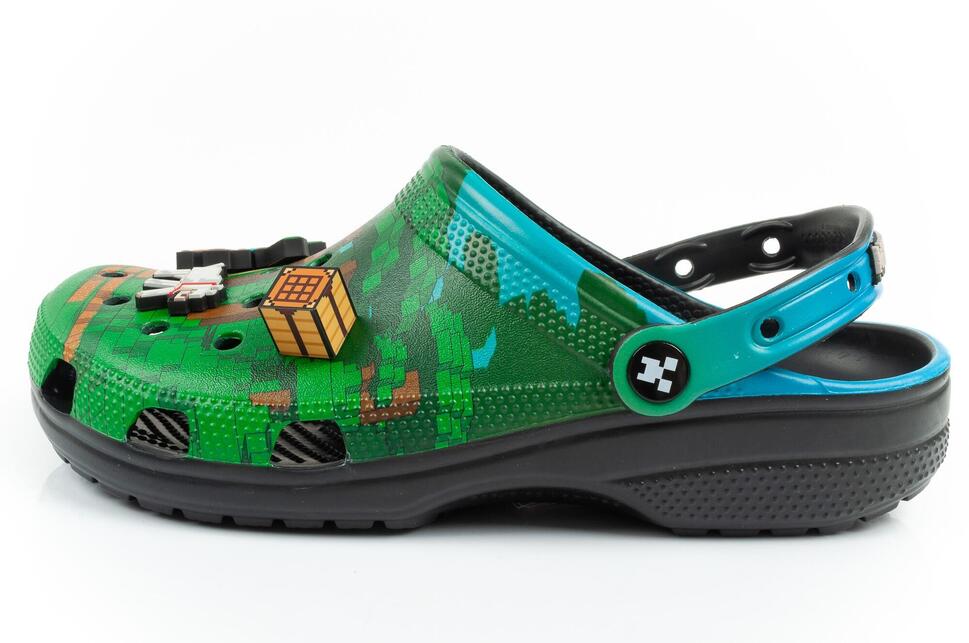 Klapki sandały chodaki męskie Crocs Class Minecraft LED