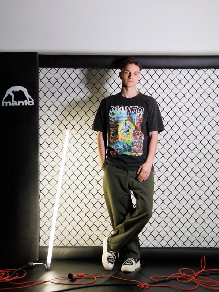 MANTO t-shirt IVO czarny M