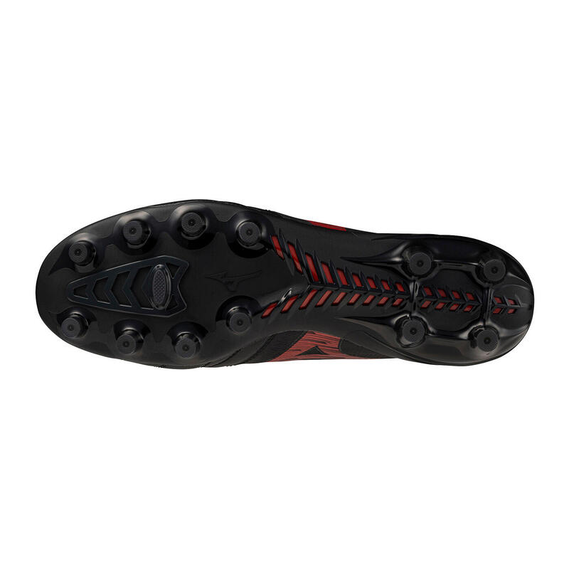 Ghete de fotbal Mizuno Morelia Neo IV B Elite FG negre și roșii