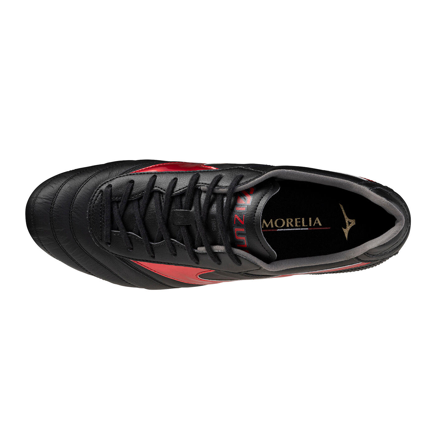 Scarpe da calcio Mizuno Morelia II Elite Nero e rosso 4/6